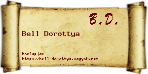 Bell Dorottya névjegykártya